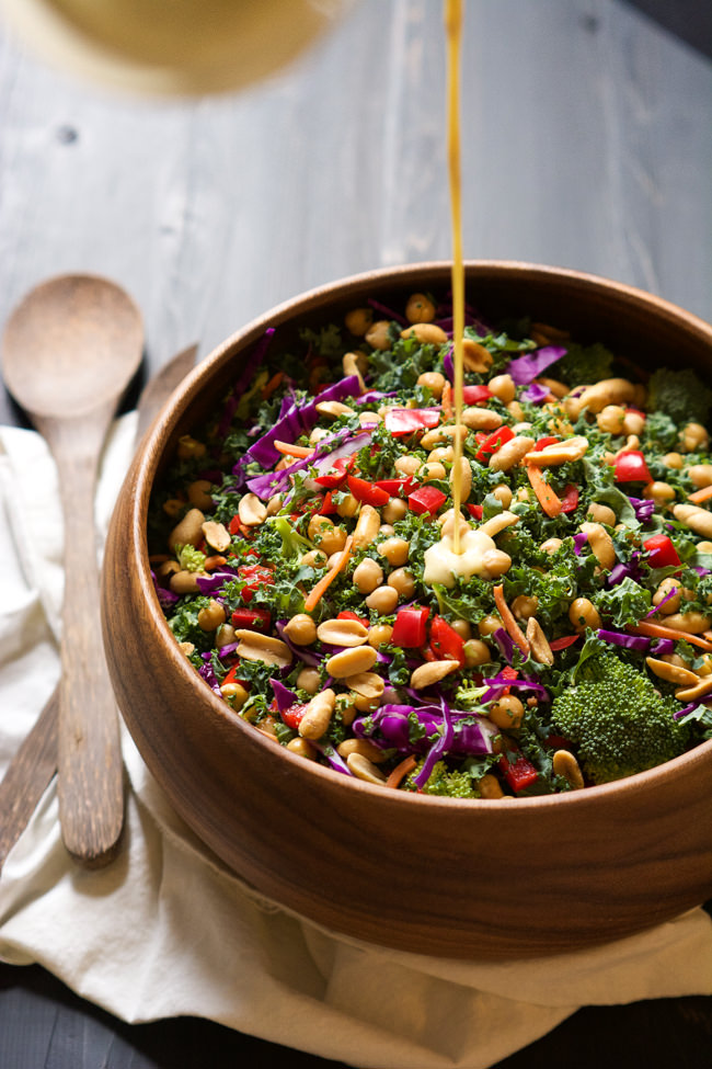 this colorful and nutrient dense power kale salad is filled with